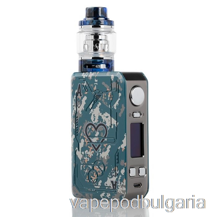 Vape 10000 Дръпки Teslacigs Poker 218w Starter Kit Blue